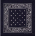 Navy Blue Fashion Bandana with Custom Imprint